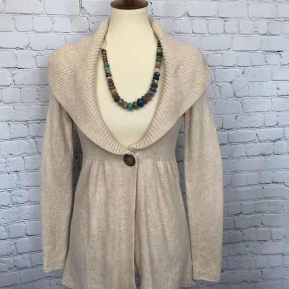 BANANA REPUBLIC SHAWL COLLAR SWEATER - Picture 6 of 8